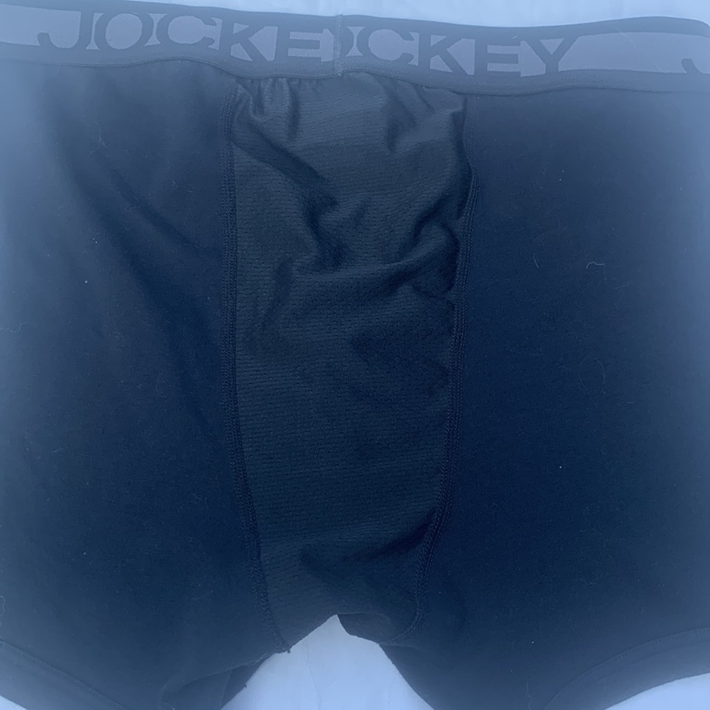 JOCKEY SPORT COTTON MEN'S BOXER BRIEFS BLACK SIZE M (32/34) - Picture 8 of 8